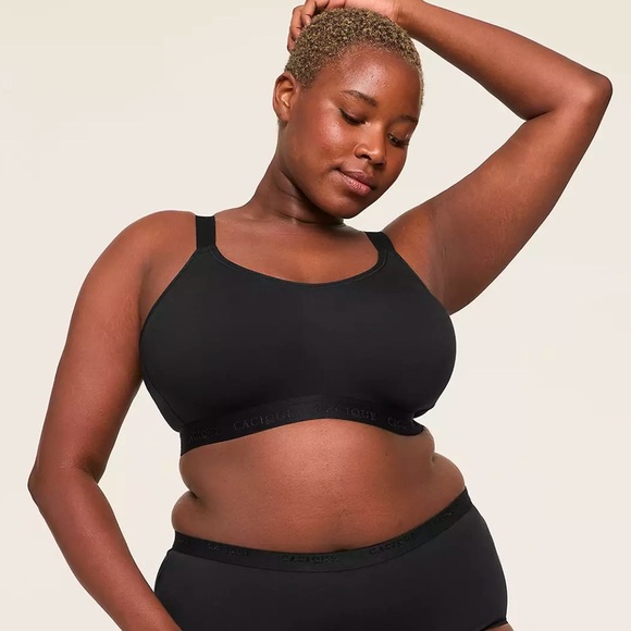 Cacique Cotton Scoop Neck Lightly Lined No Wire Scoop Bra Full Coverage size42DD - Picture 1 of 9